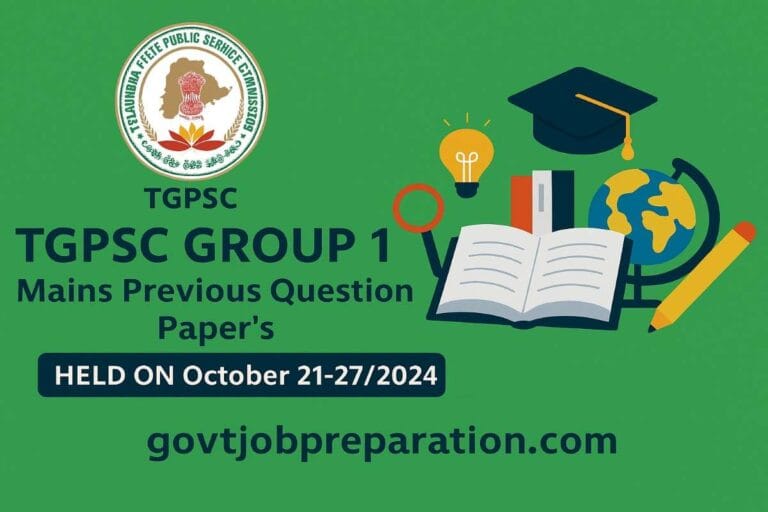 Tgpsc group 1 mains